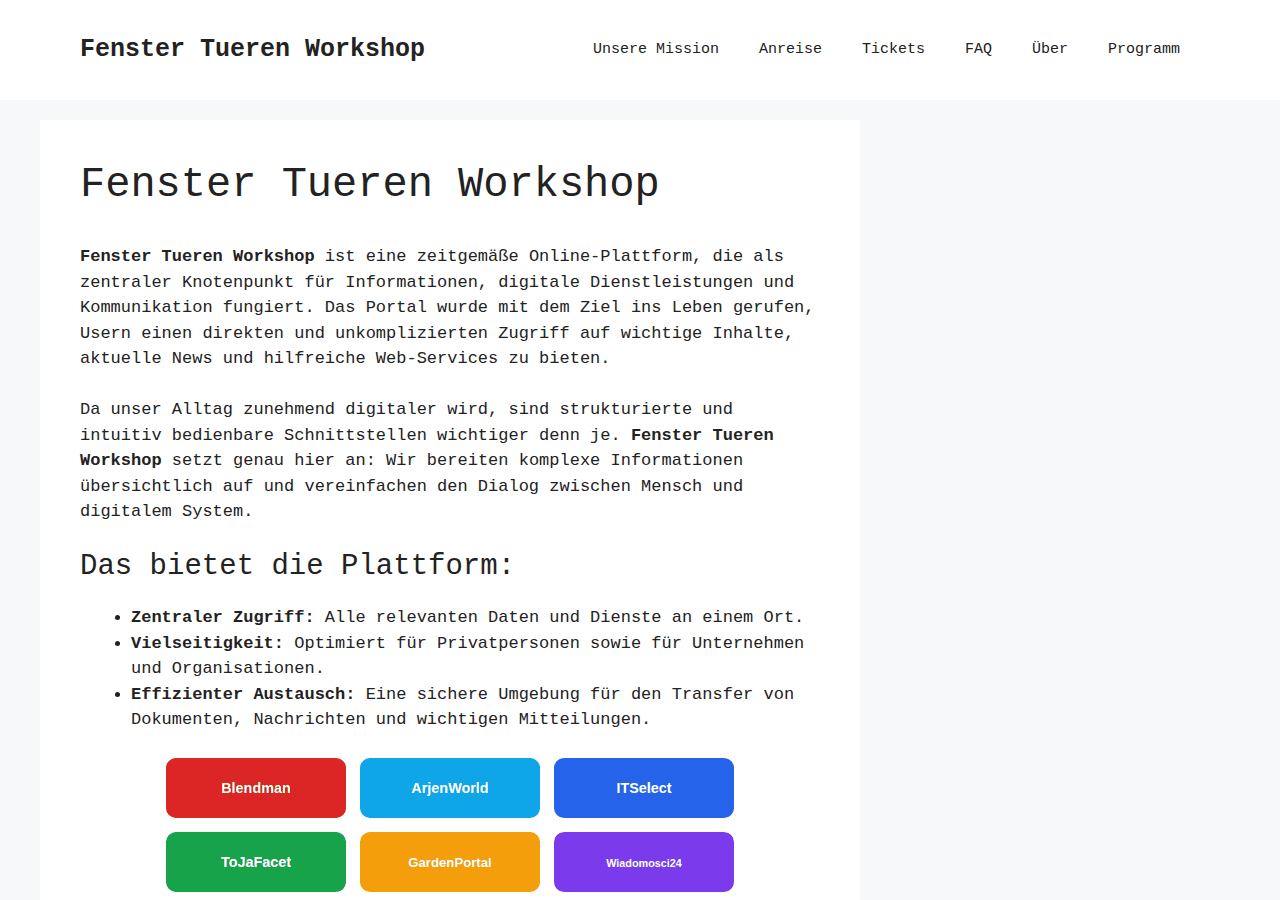 Screenshot of fenster-tueren-haustueren.de