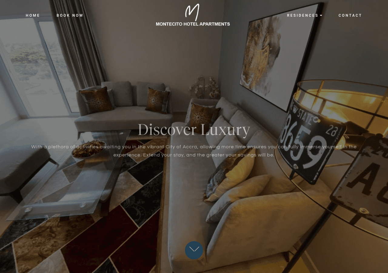 Screenshot of montecitohotelapartments.com