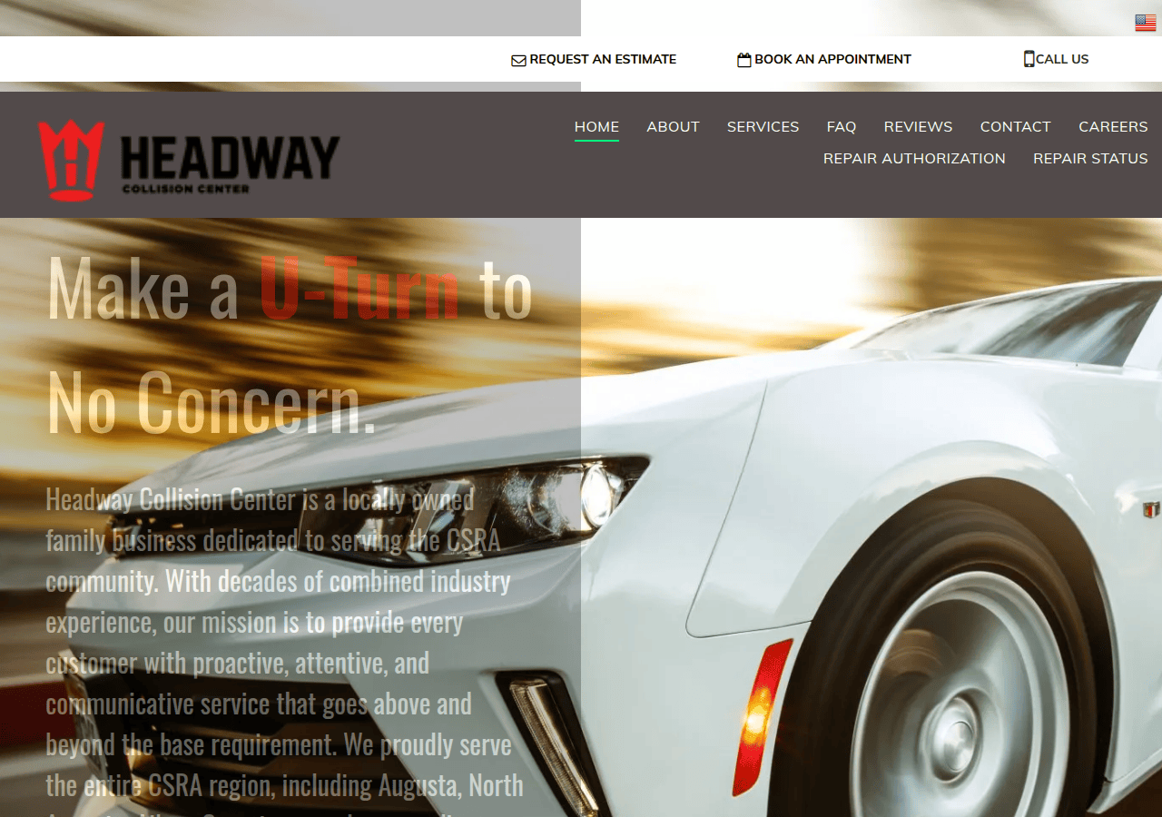 Screenshot of headwaycollision.com