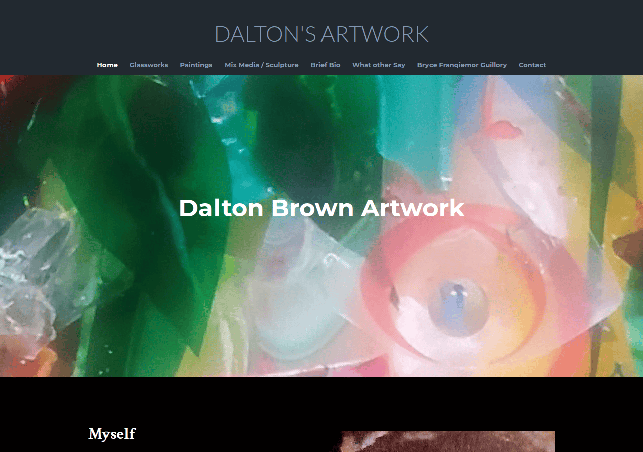 Screenshot of daltonartwork.com