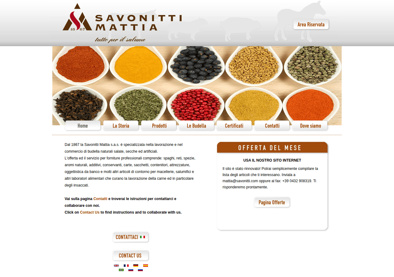 Screenshot of savonitti.com
