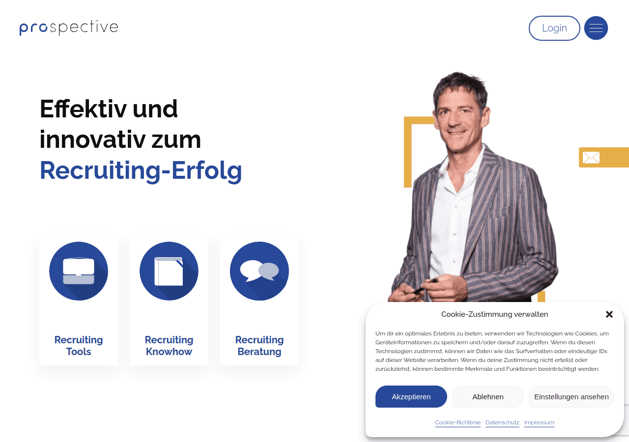 Screenshot of prospective.ch