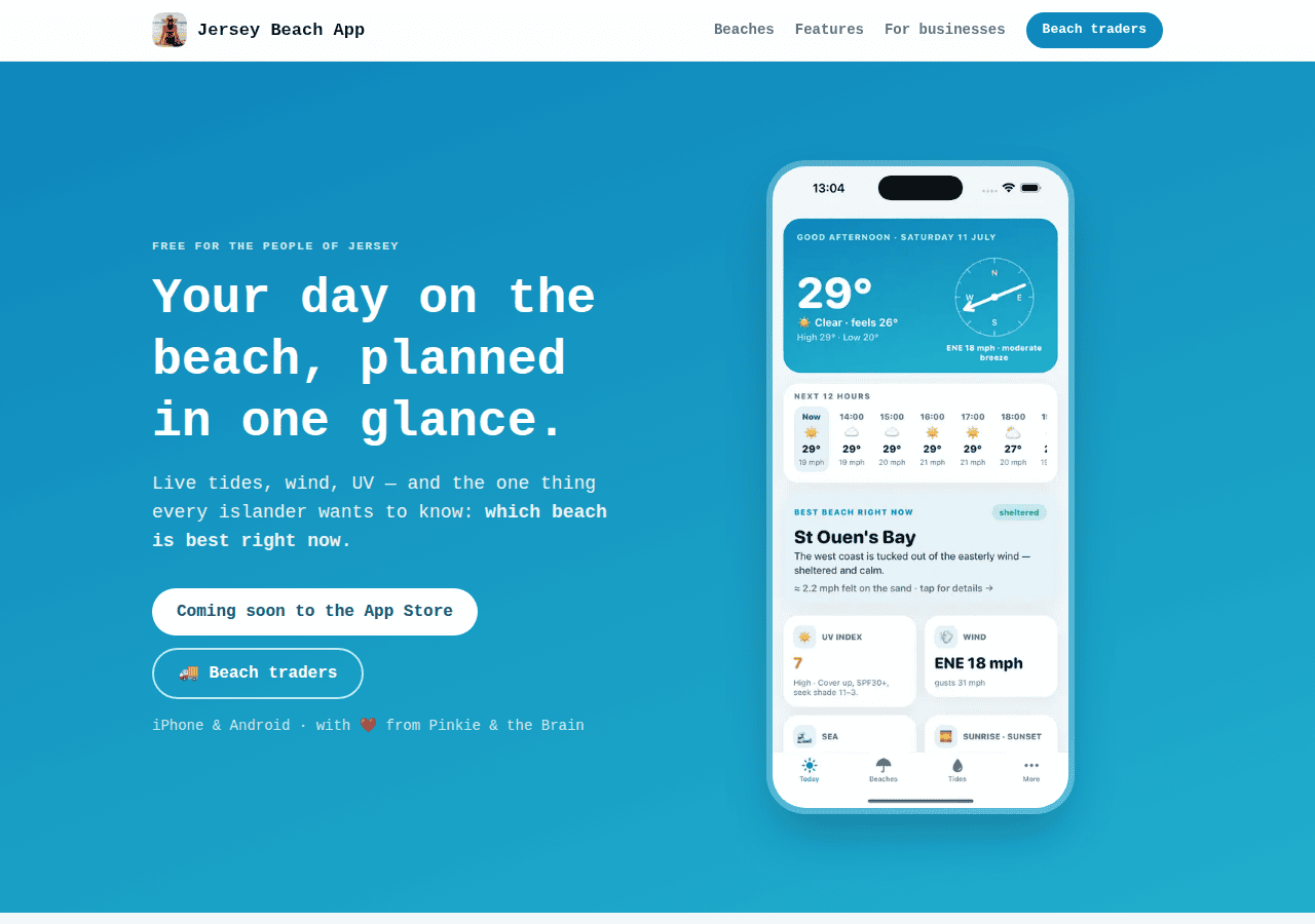 Screenshot of jerseybeachapp.com