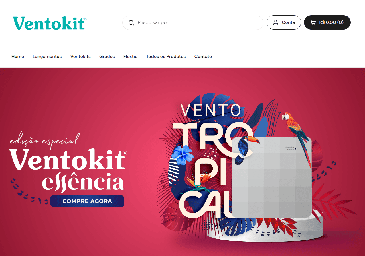 Screenshot of ventokit.com.br