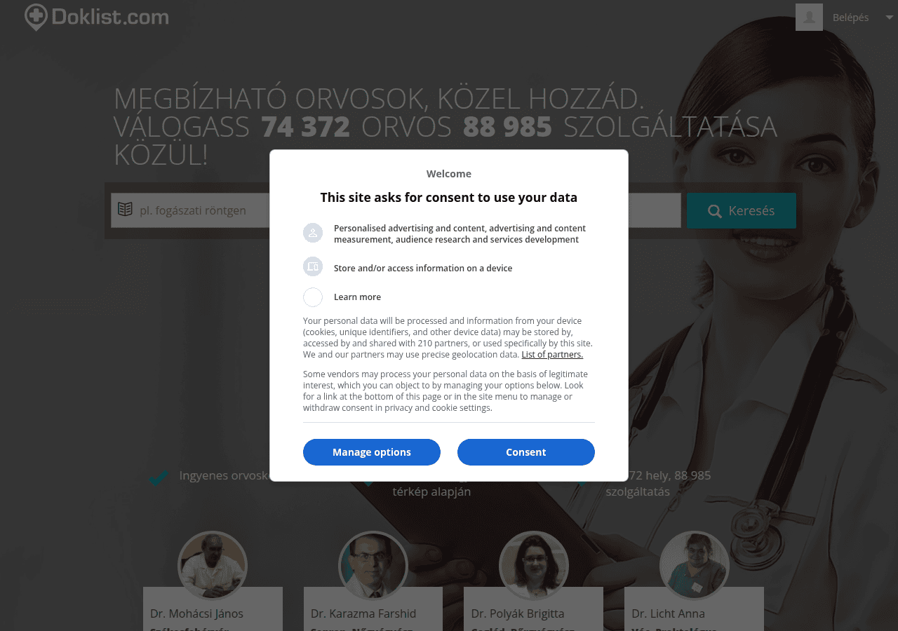 Screenshot of doklist.com