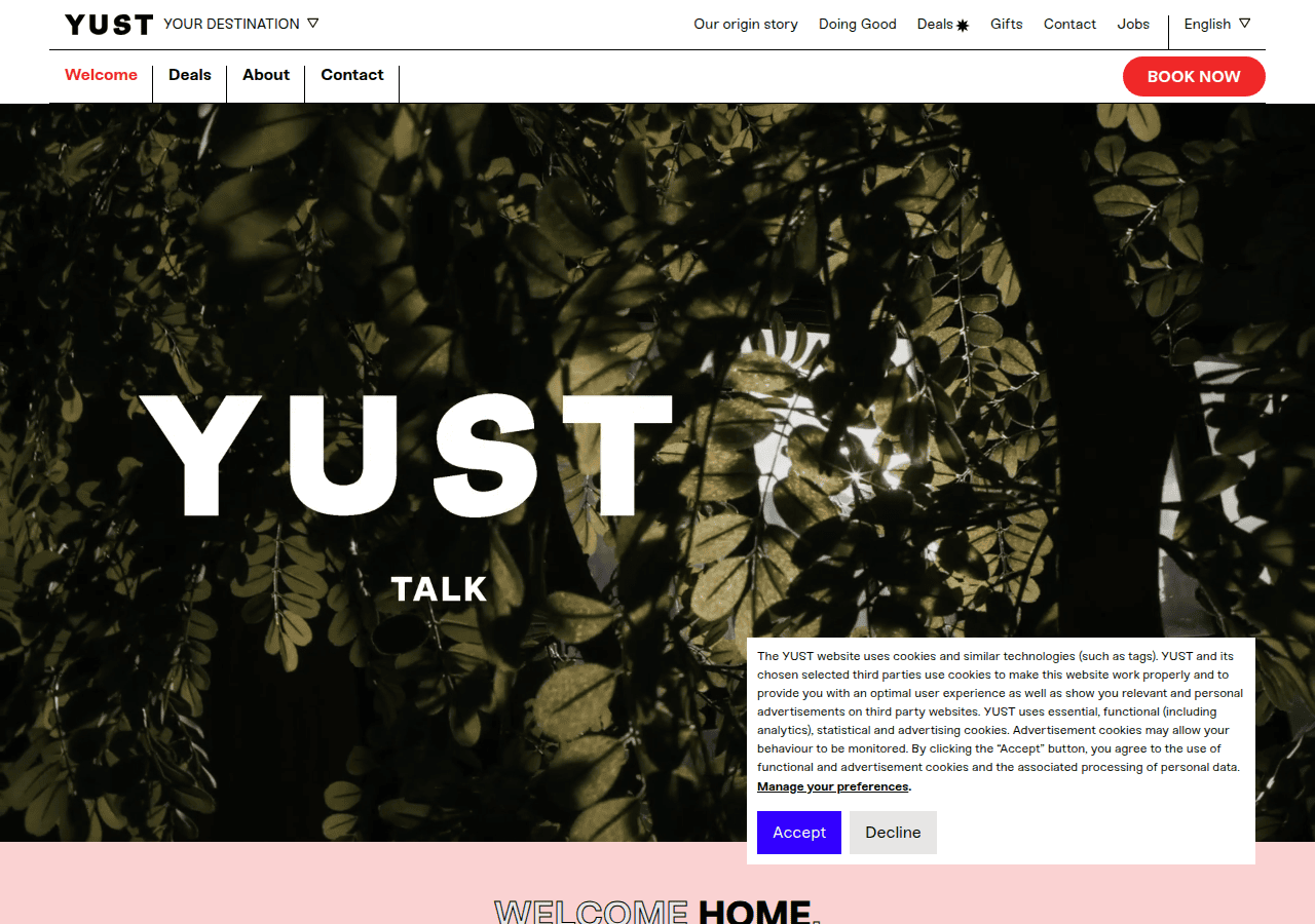 Screenshot of yust.com