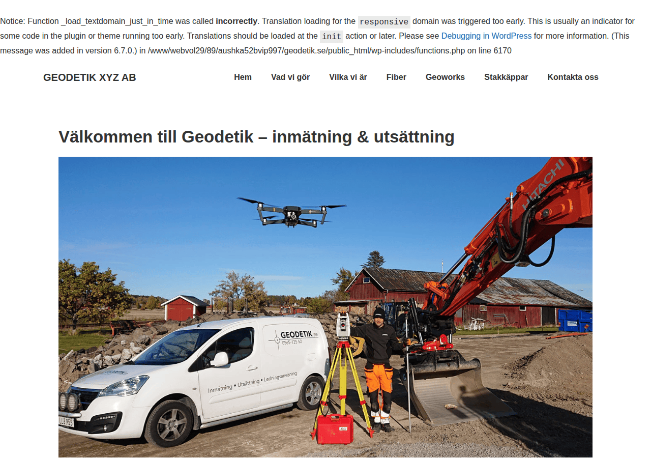 Screenshot of geodetik.se