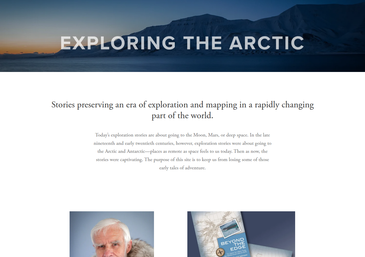 Screenshot of exploringthearctic.com
