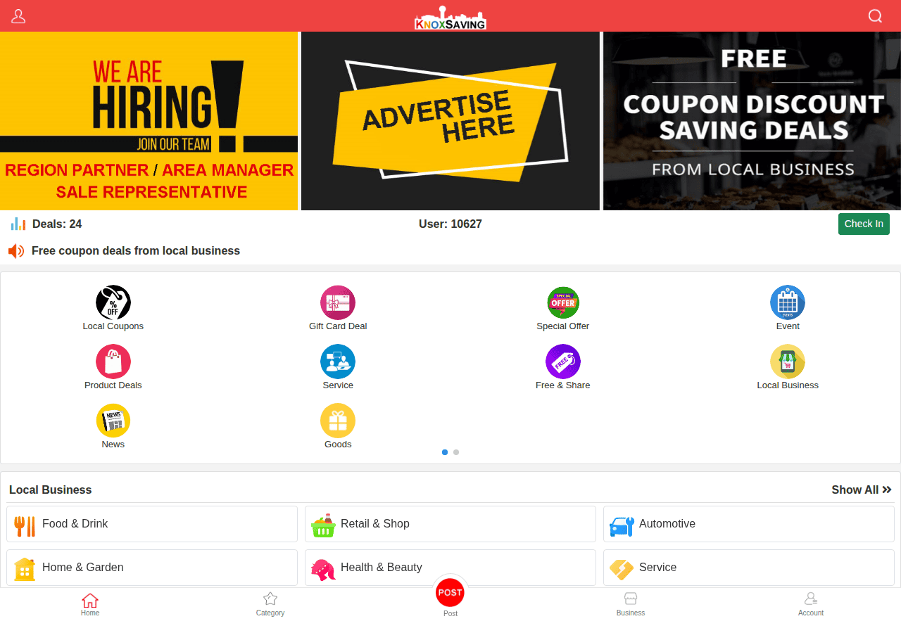 Screenshot of knoxsaving.com