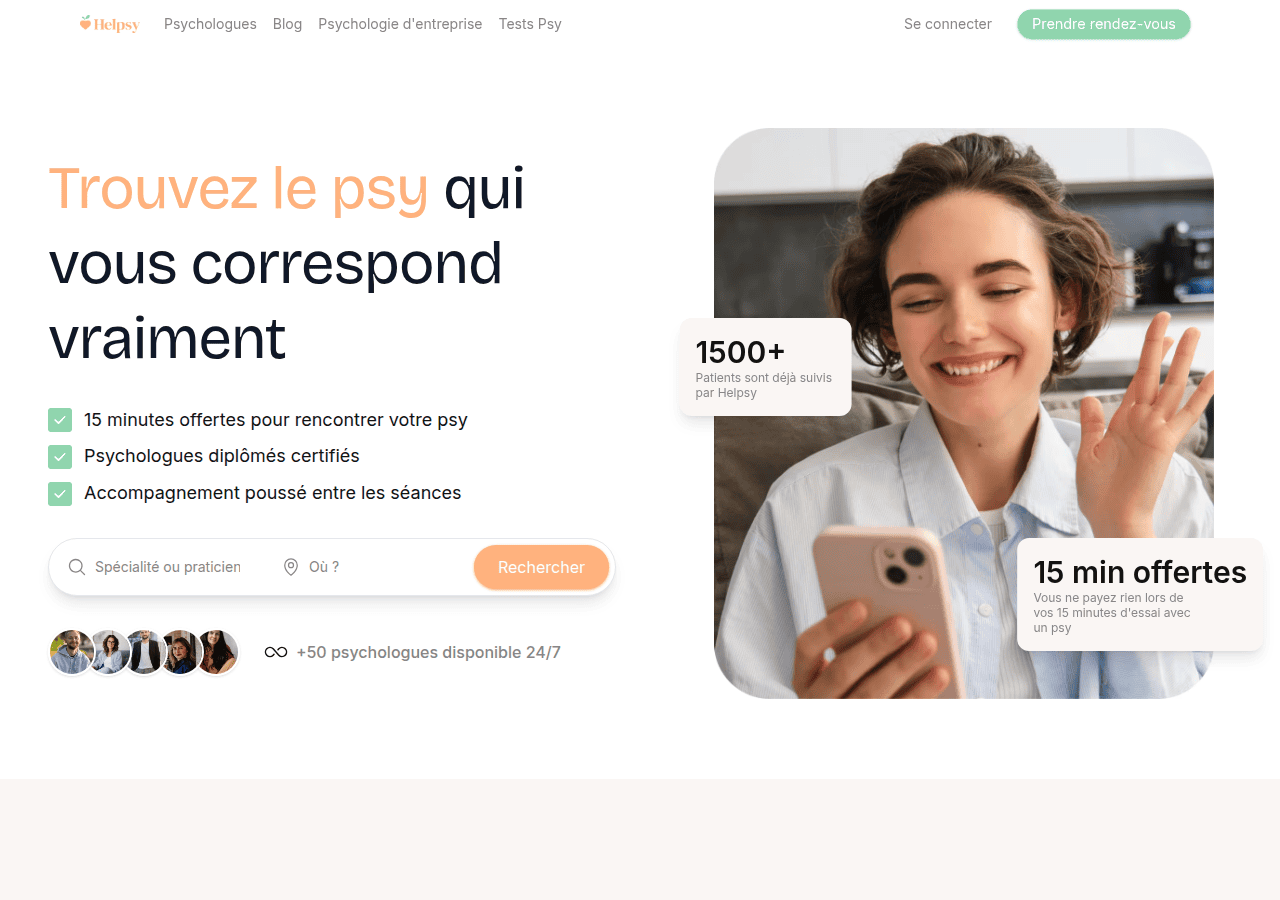 Screenshot of helpsy.io