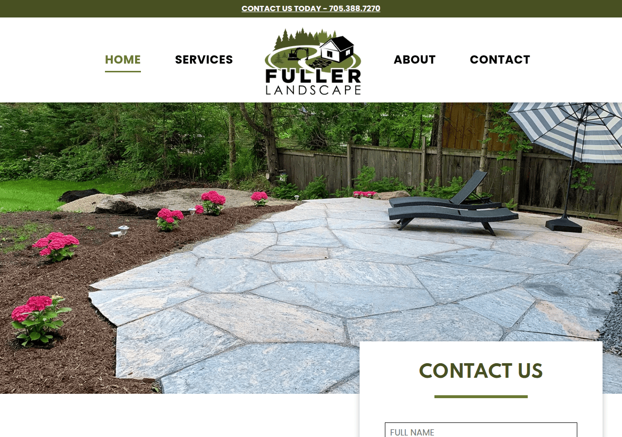 Screenshot of fullerlandscape.ca