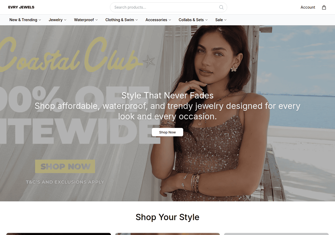 Screenshot of ejvibe.shop