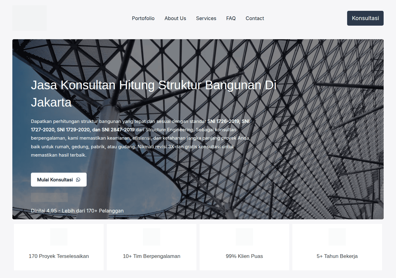 Screenshot of strukturpro.co.id