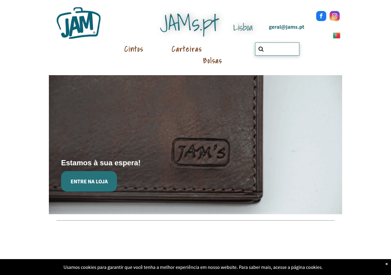 Screenshot of jams.pt