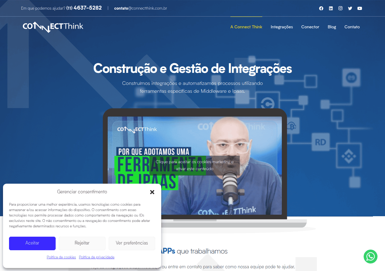 Screenshot of connectthink.com.br