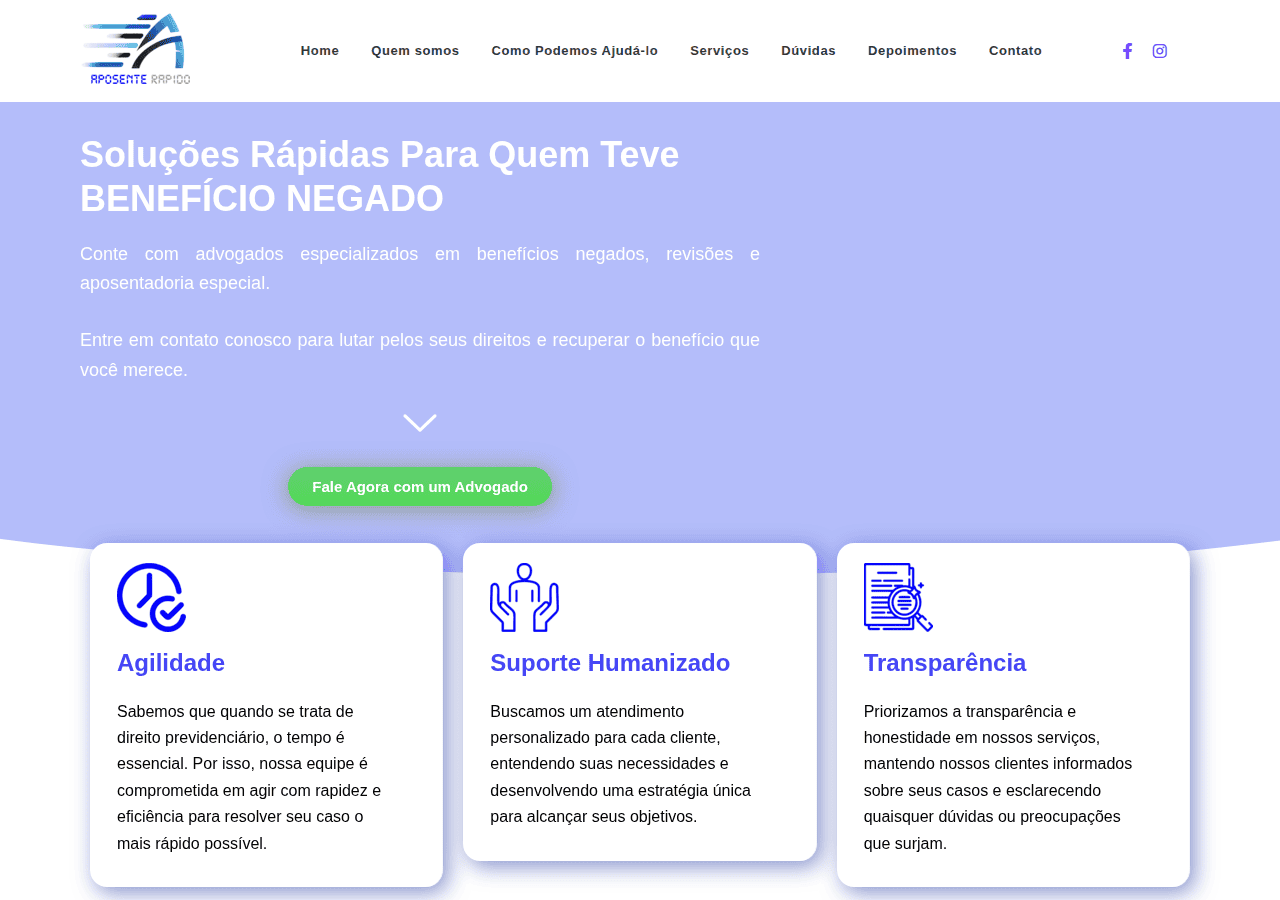 Screenshot of aposenterapido.com