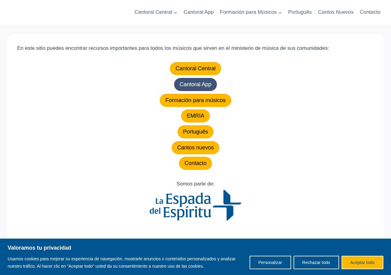 Screenshot of riamusica.org