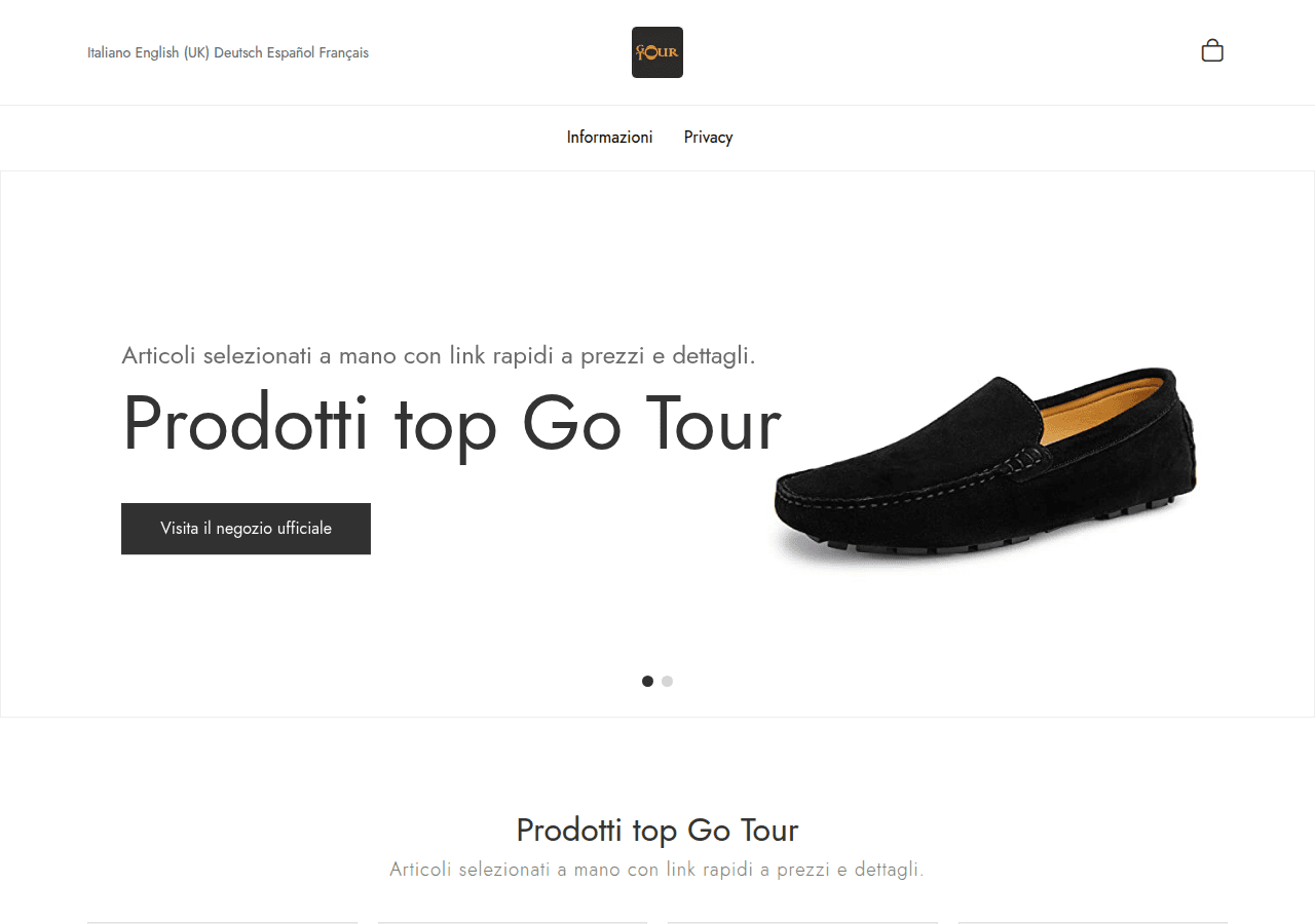 Screenshot of lagotour.it