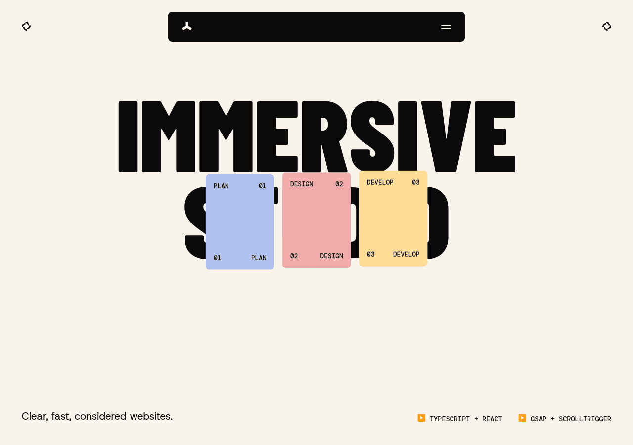Screenshot of immersivestudio.co.za