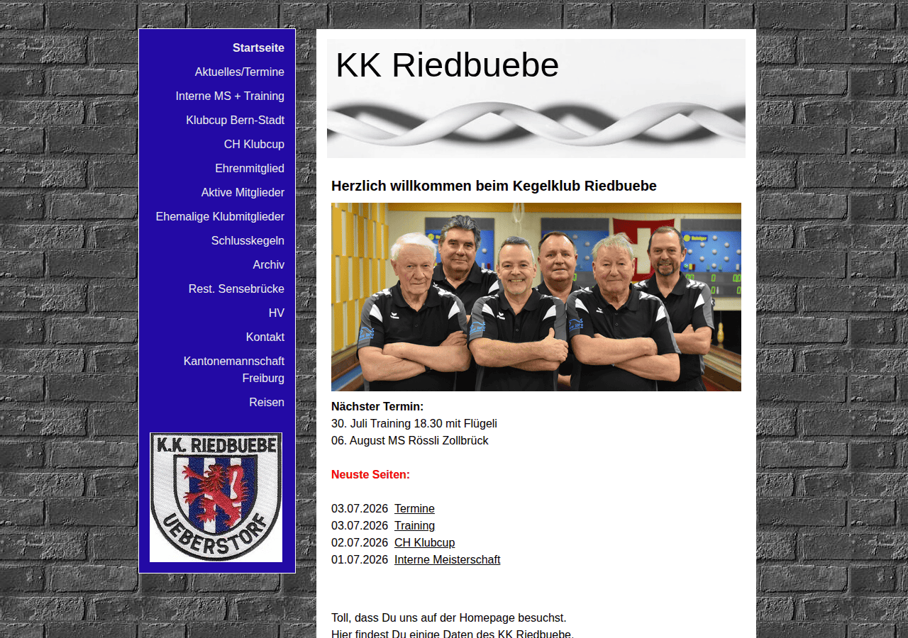 Screenshot of kkriedbuebe.com