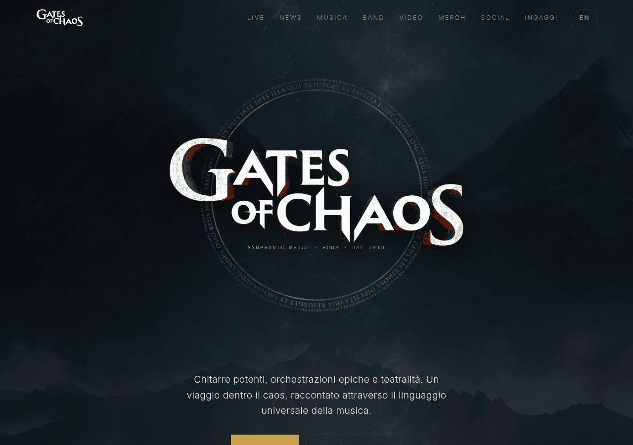 Screenshot of gatesofchaos.it