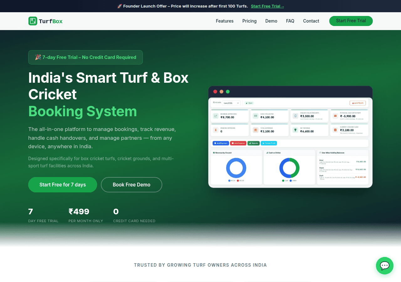 Screenshot of turfbox.in