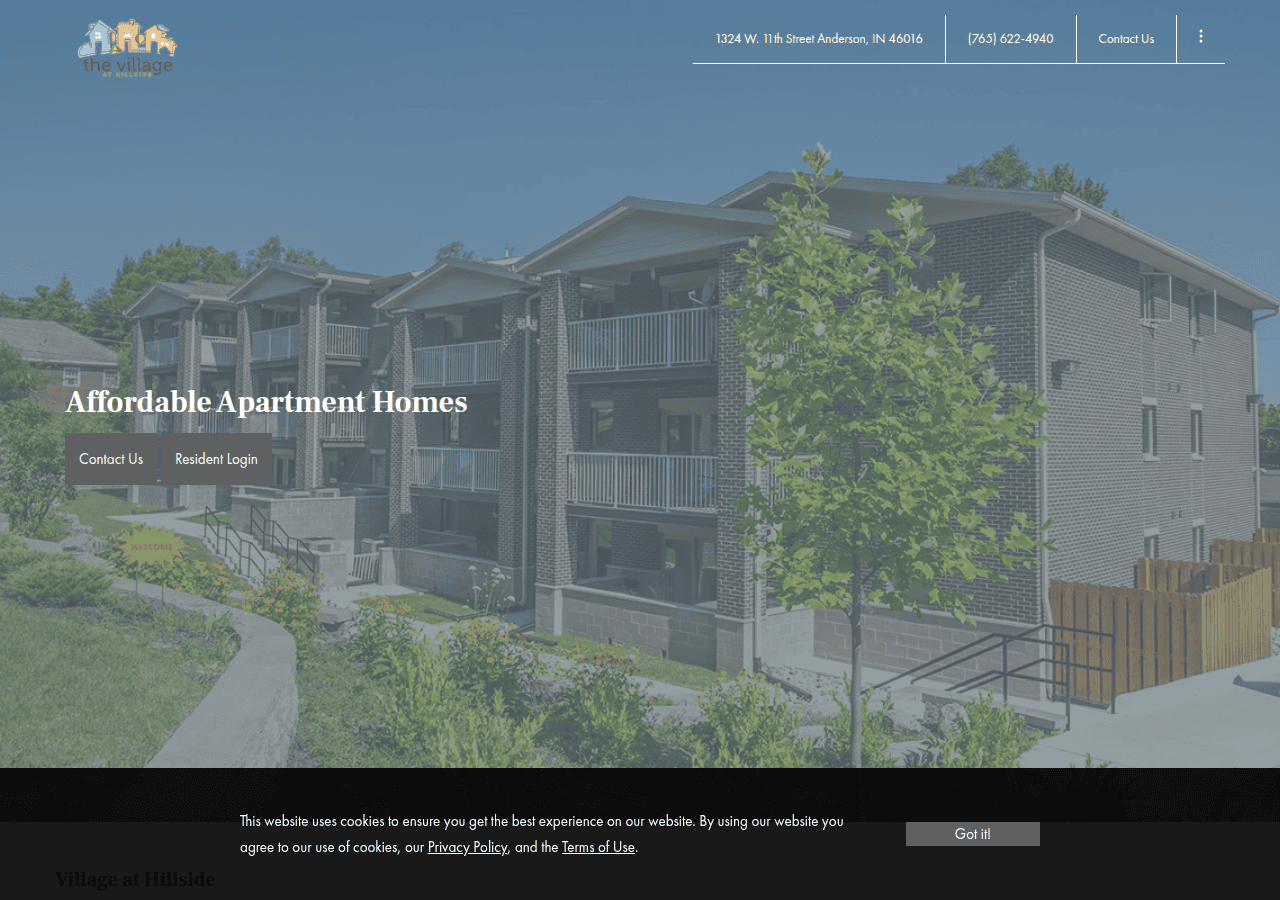 Screenshot of villageathillside.com