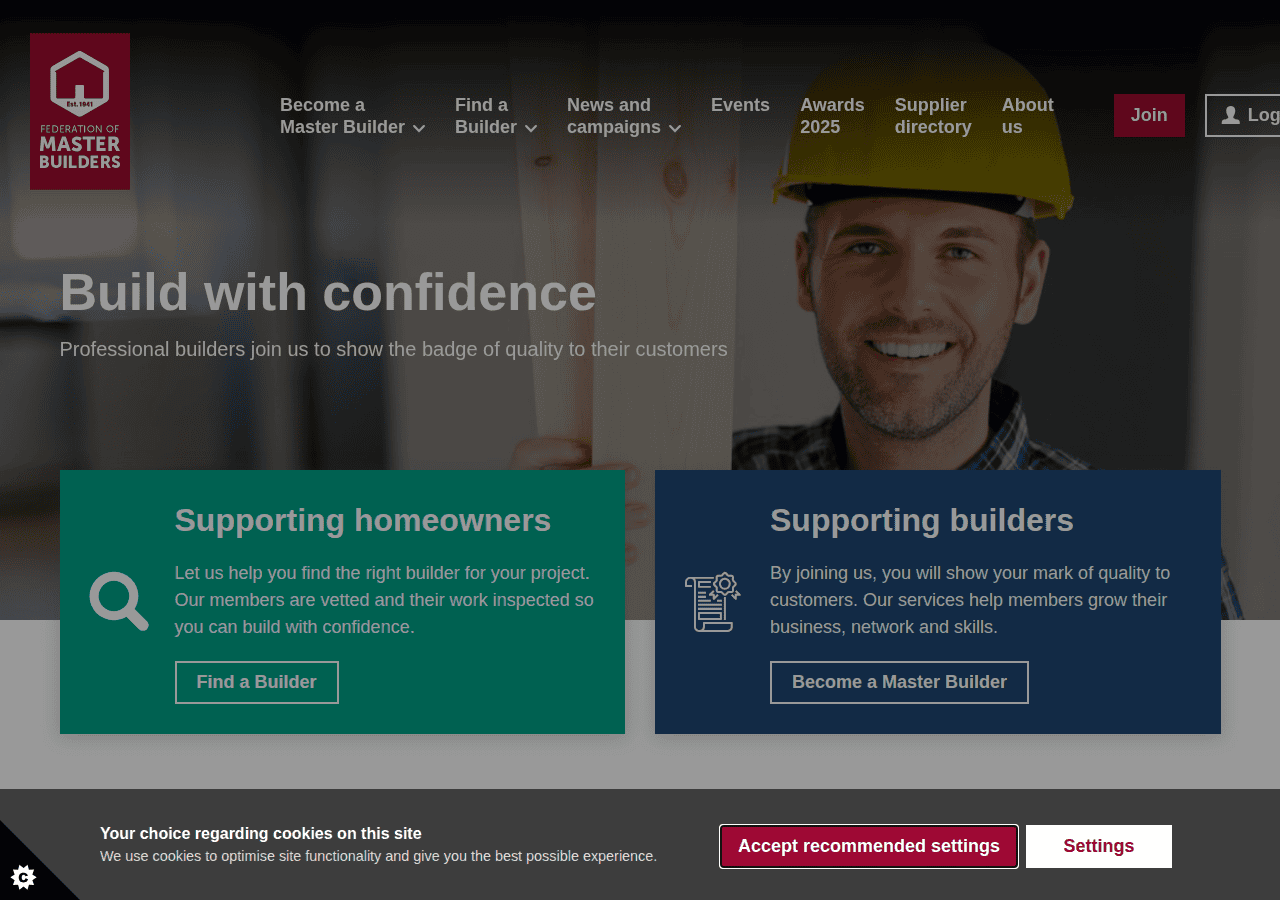 Screenshot of fmb.org.uk