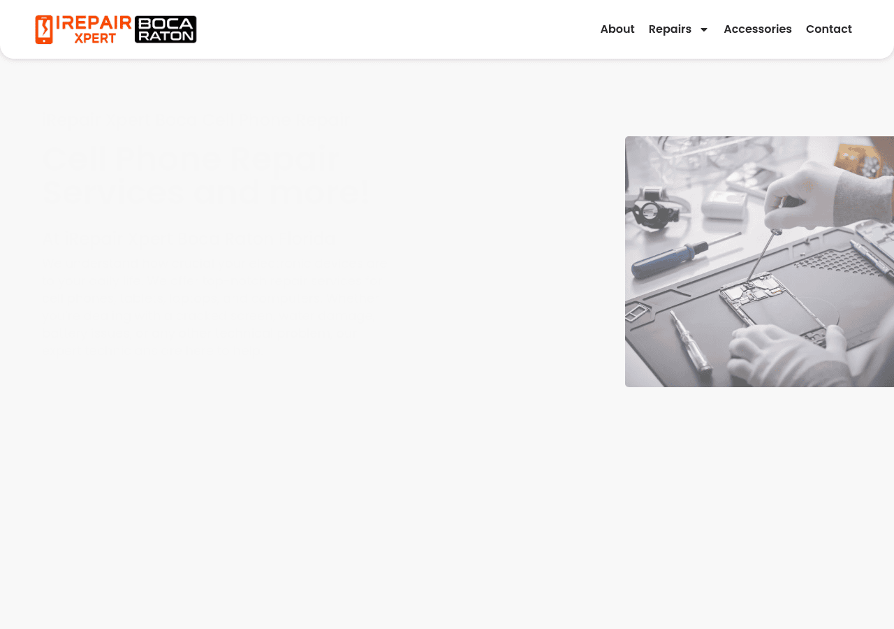 Screenshot of cellphonerepairboca.com
