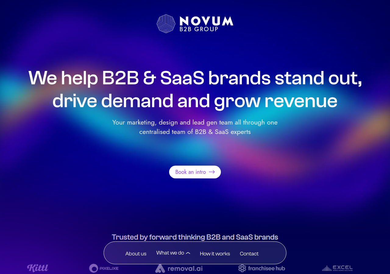 Screenshot of novumb2b.com