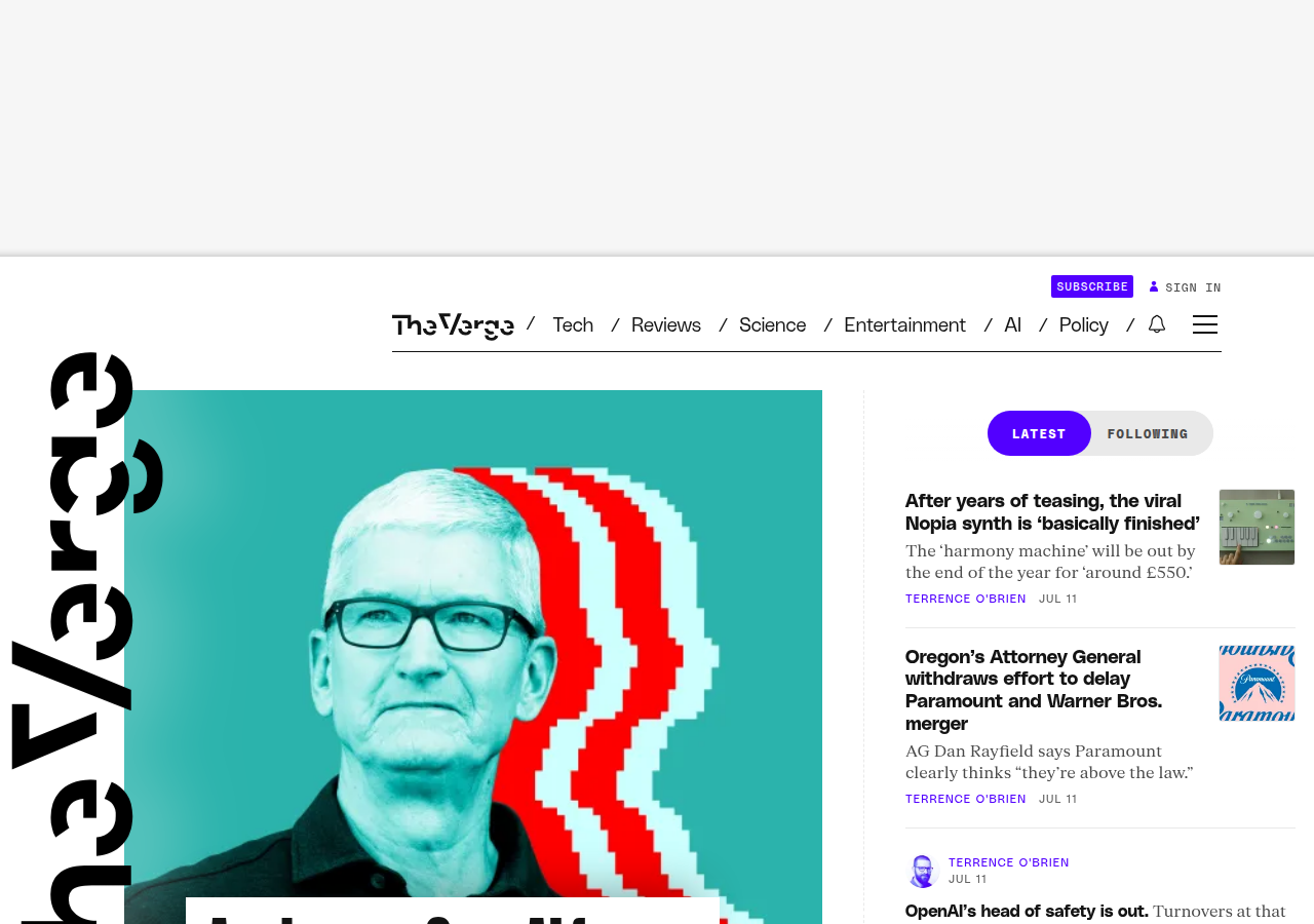 Screenshot of theverge.com