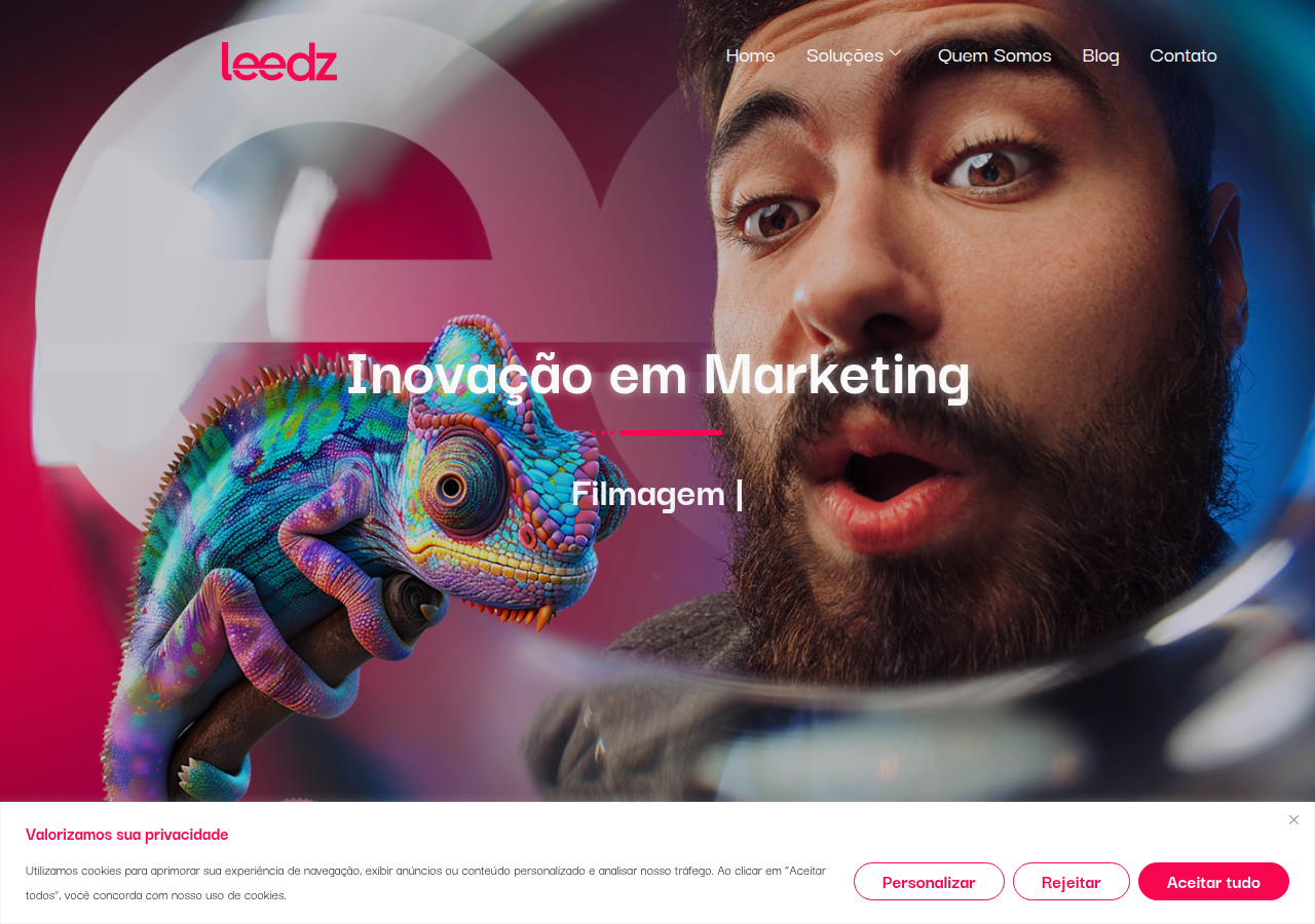 Screenshot of leedzagency.com