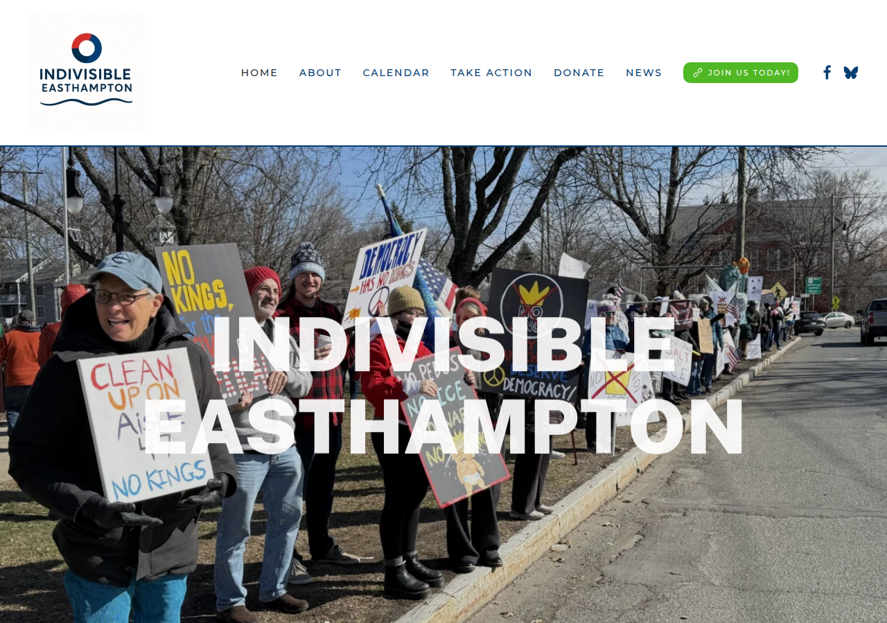 Screenshot of indivisibleeasthampton.org