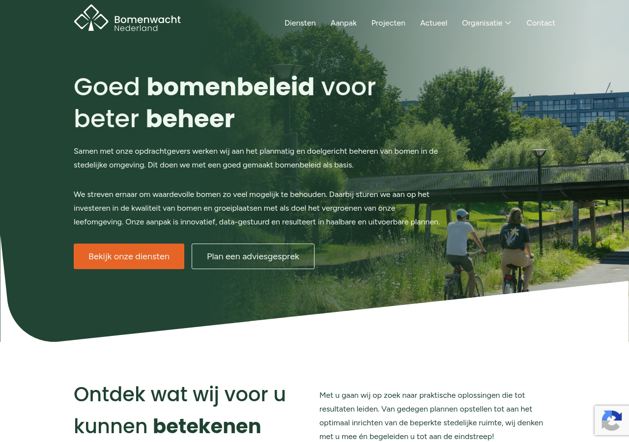 Screenshot of bomenwacht.nl