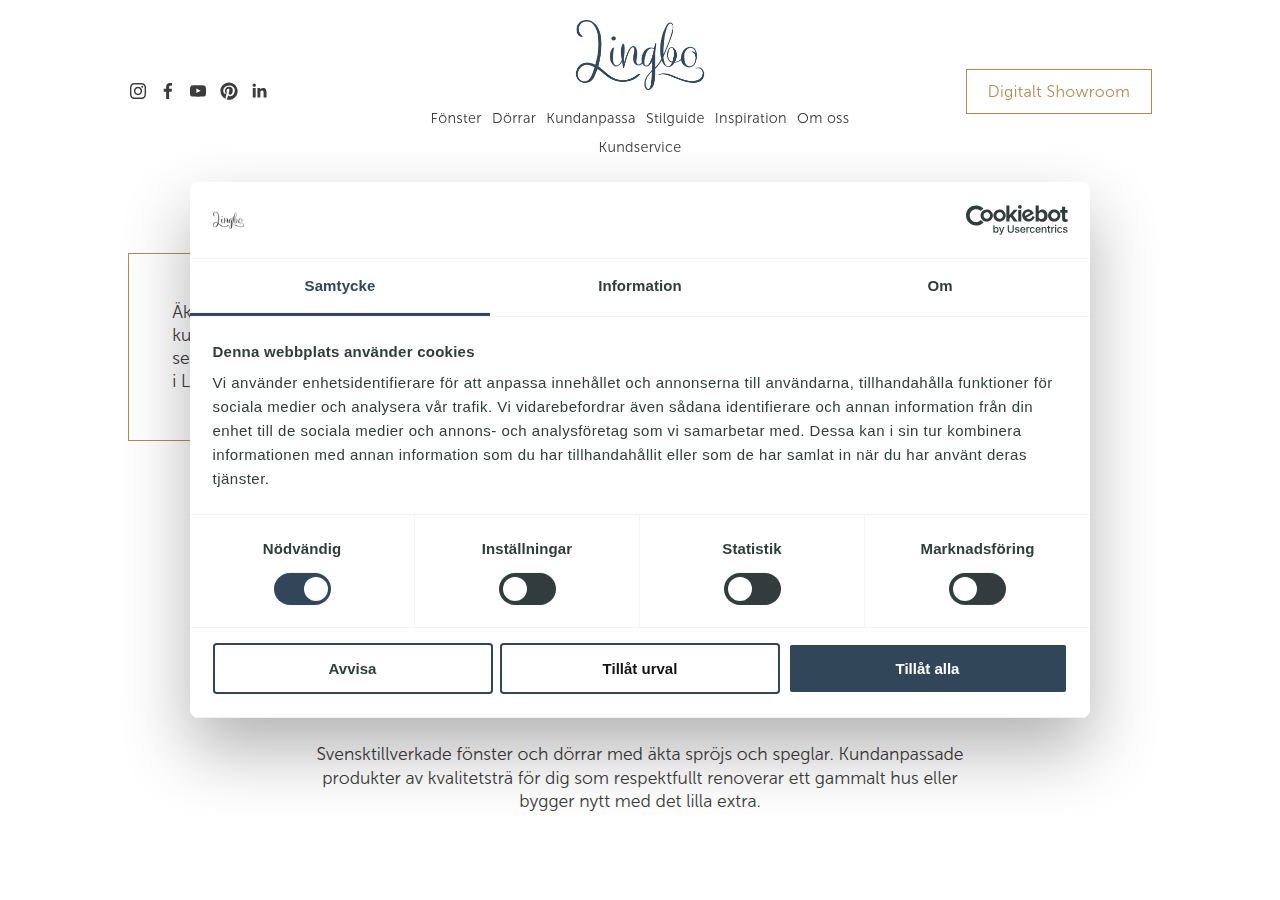 Screenshot of lingbo.se