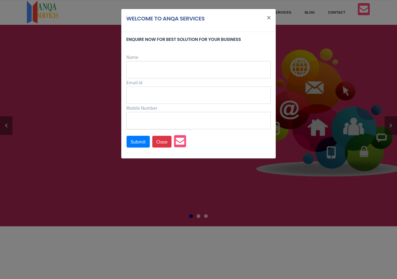 Screenshot of anqaservices.com