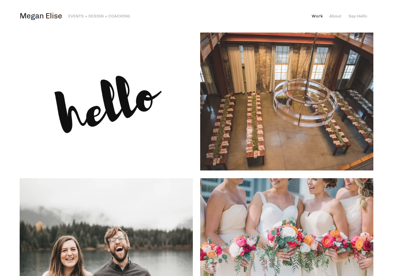 Screenshot of hellomeganelise.com