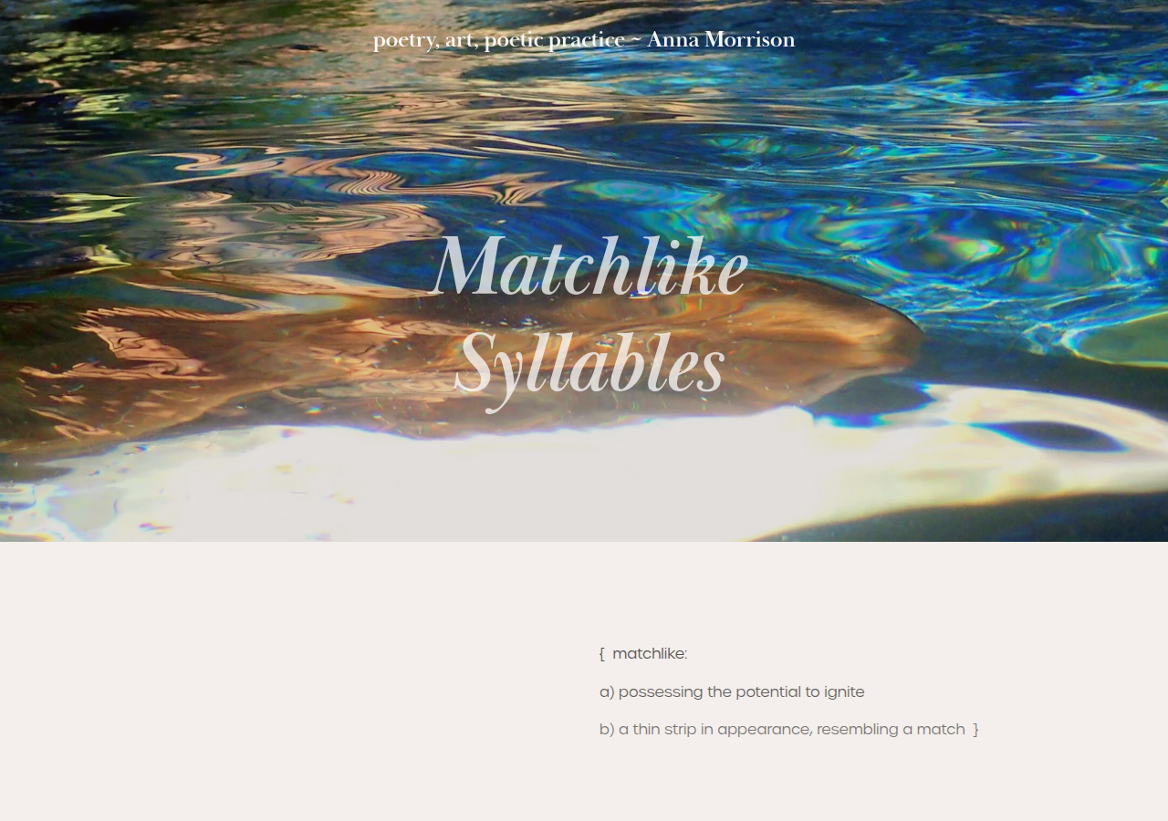 Screenshot of matchlikesyllables.space