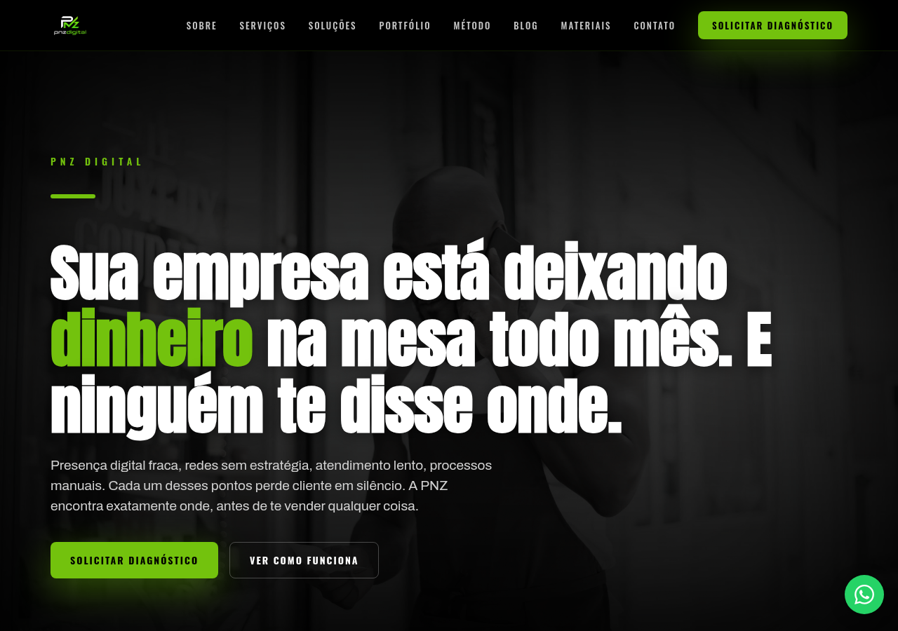 Screenshot of pnzdigital.com.br