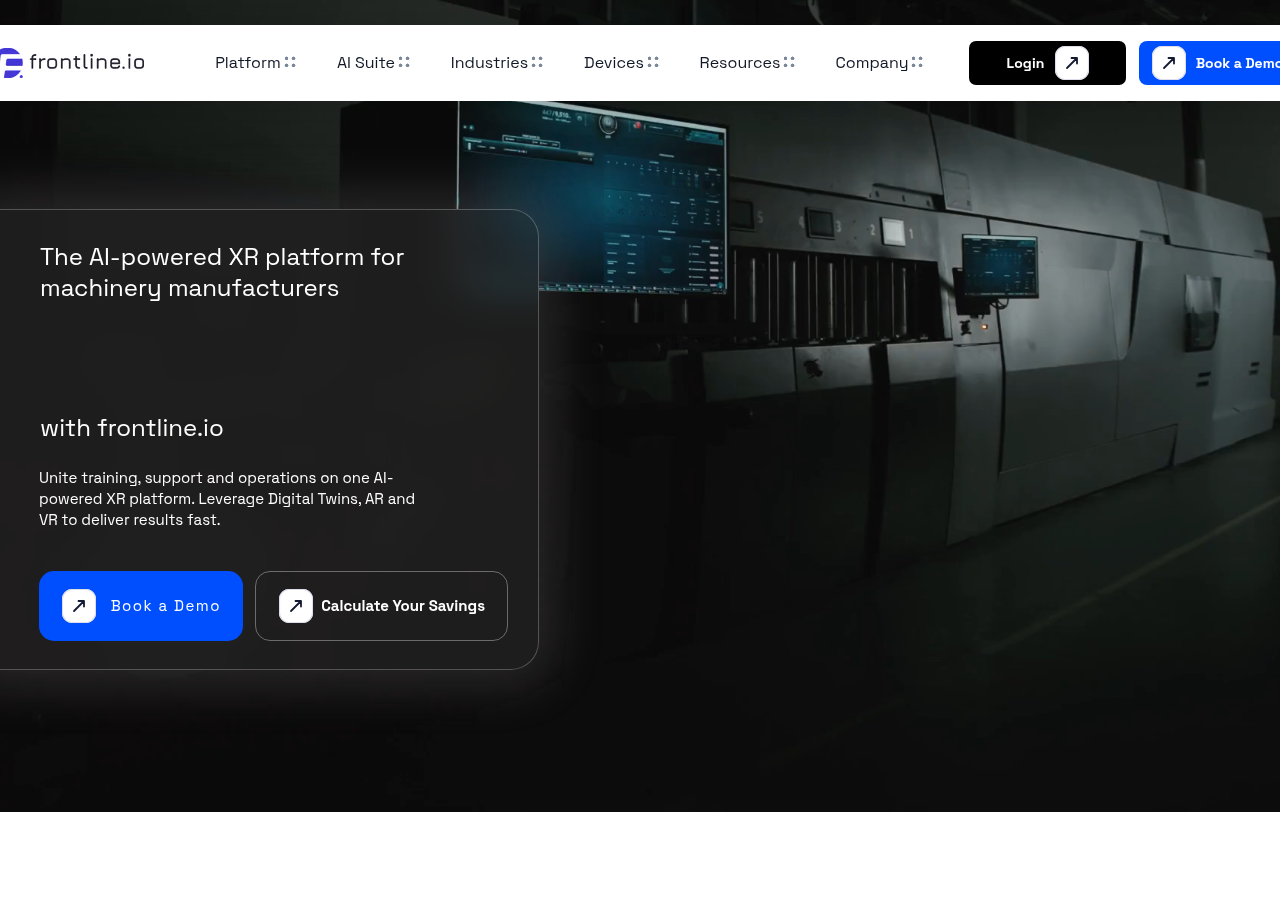 Screenshot of frontline.io
