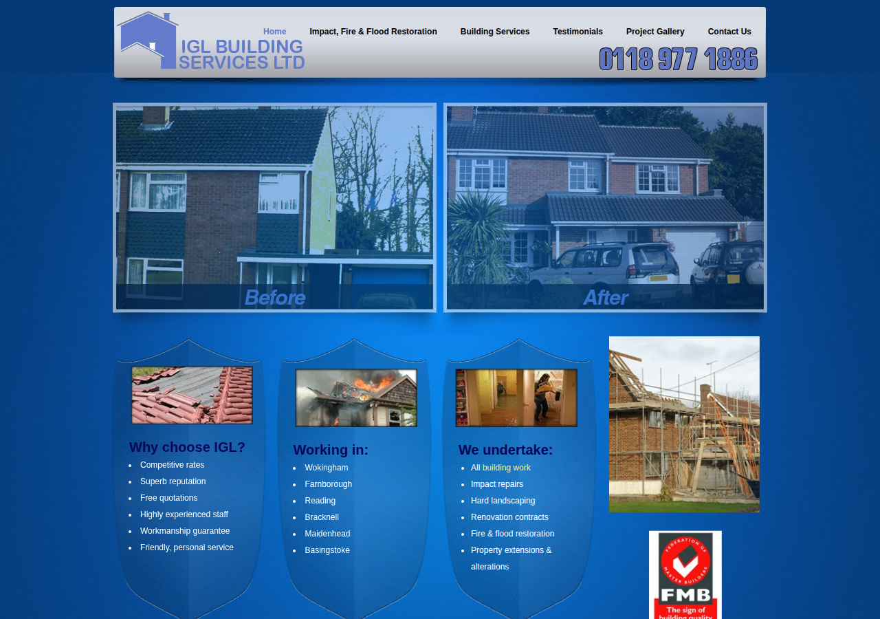 Screenshot of iglbuildingservices.co.uk