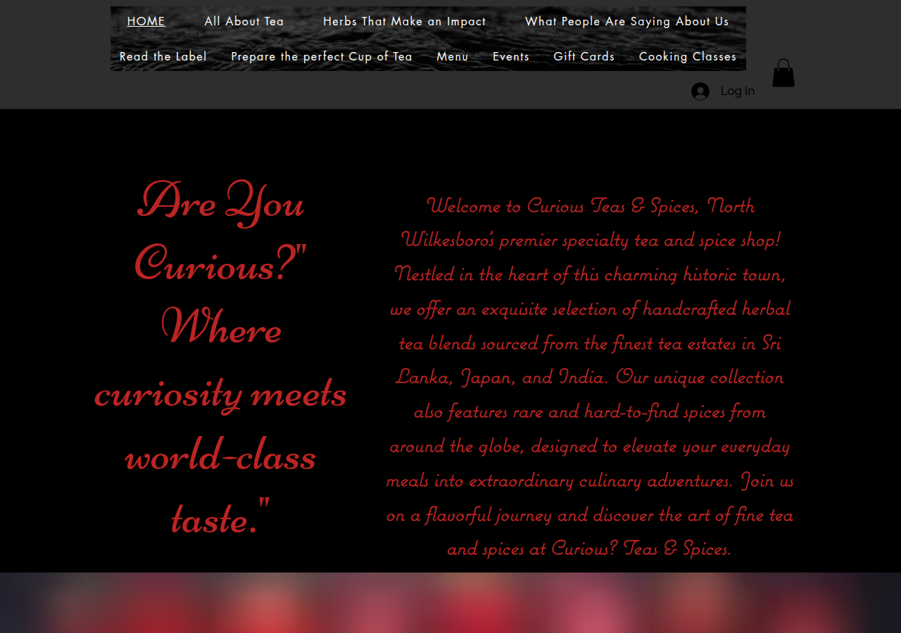 Screenshot of curiousteasandspices.com