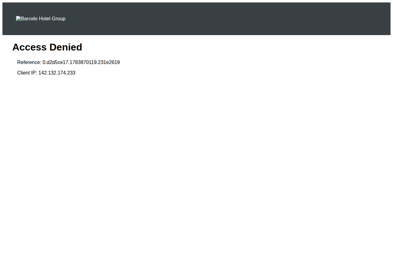 Screenshot of barcelo.com