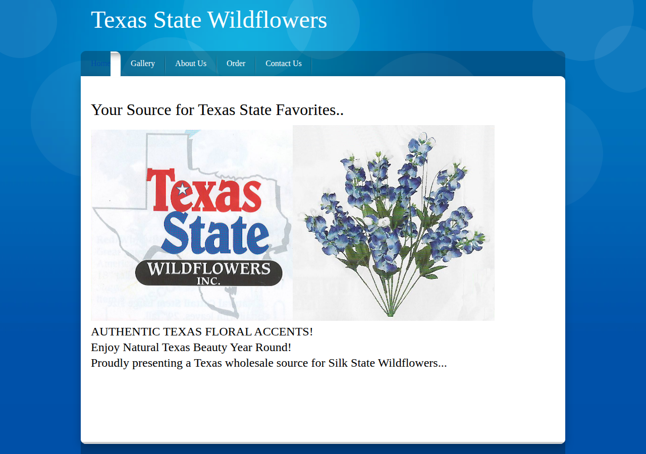 Screenshot of texasstatewildflowers.com