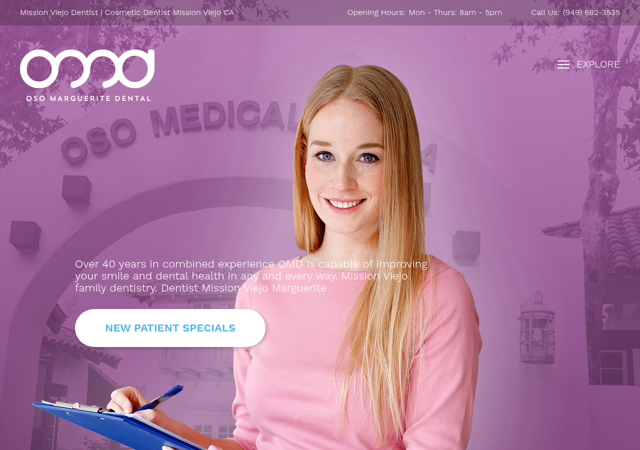 Screenshot of osomargueritedental.com