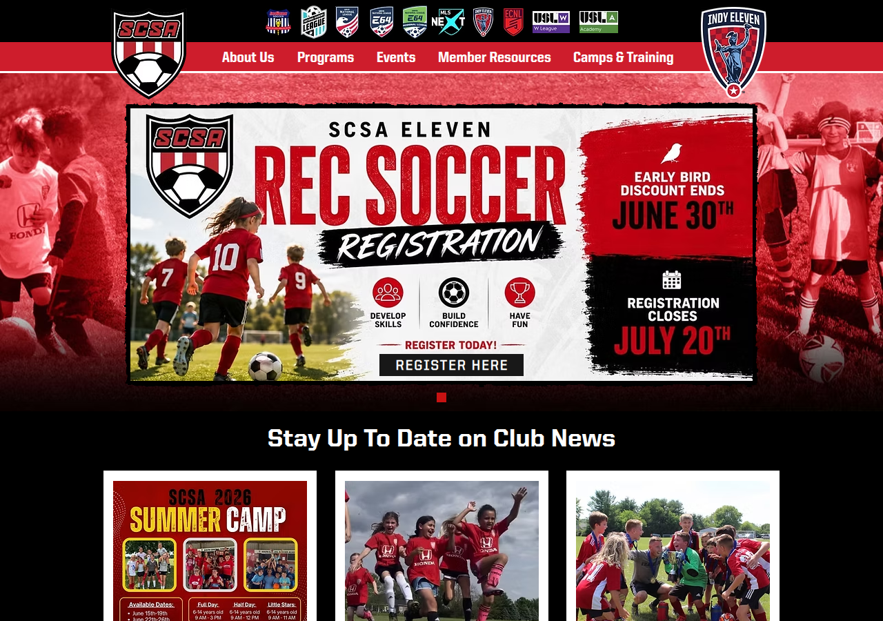 Screenshot of scsaeleven.com