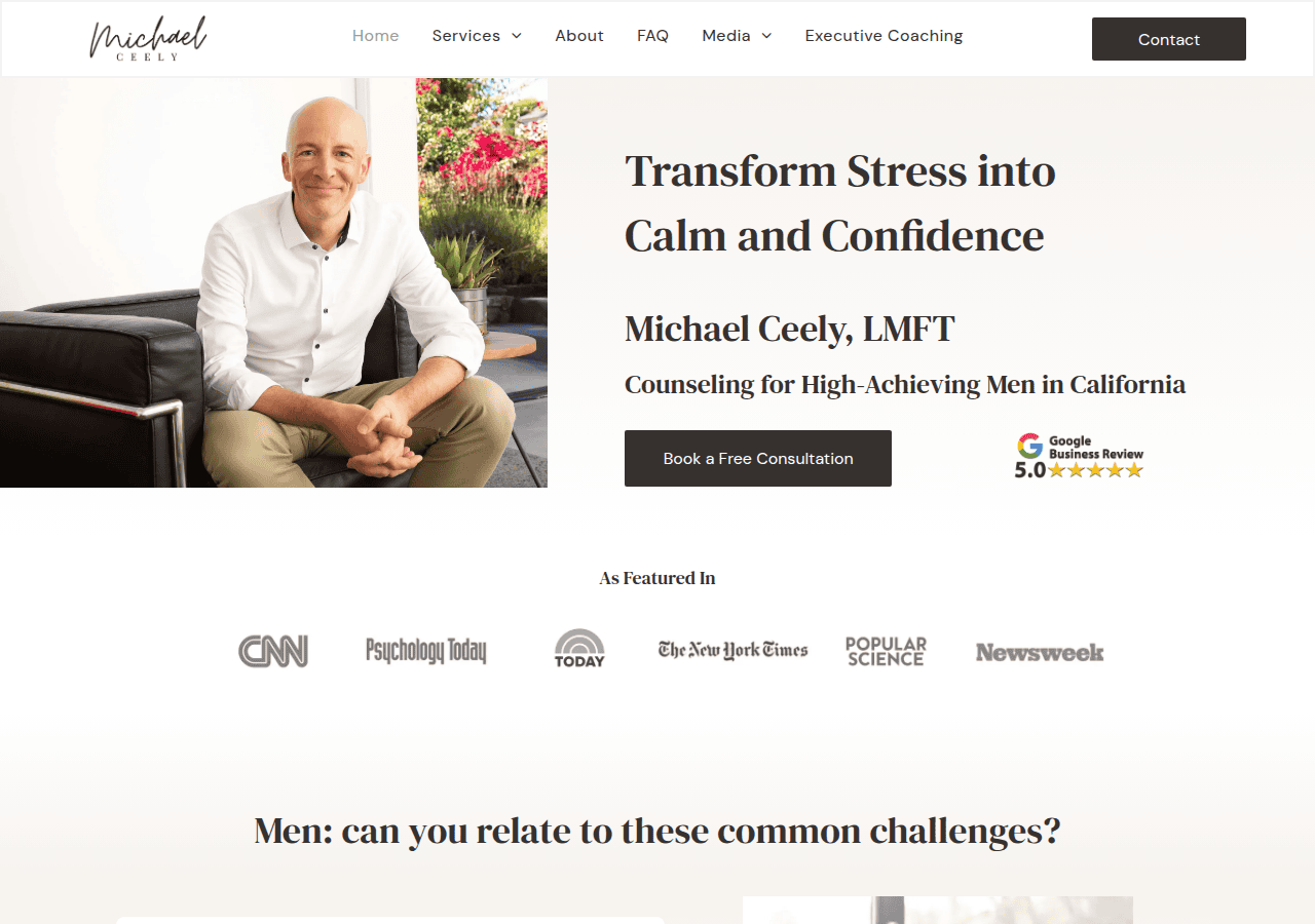 Screenshot of ceelycounseling.com