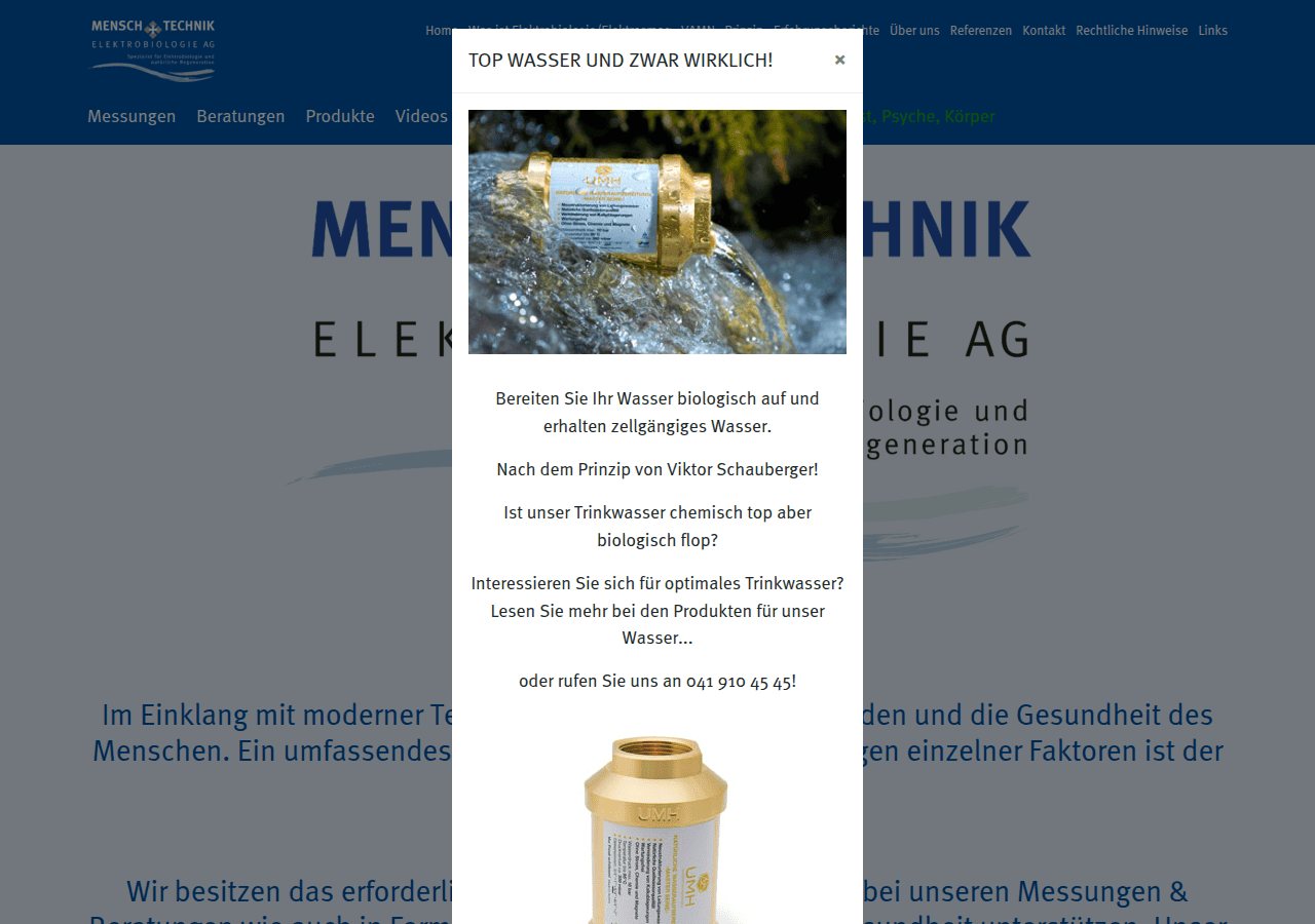 Screenshot of mensch-und-technik.ch