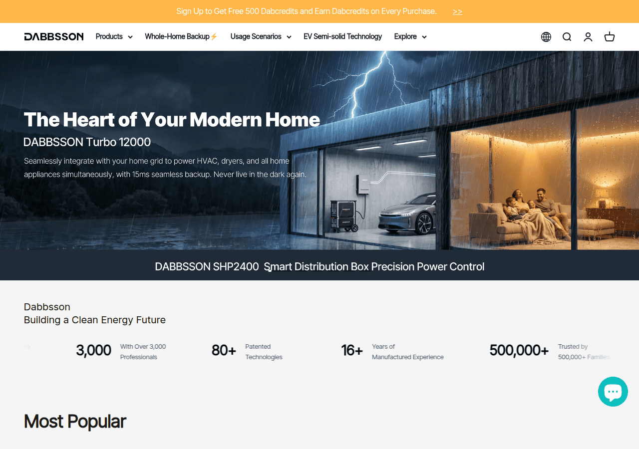 Screenshot of dabbsson.com