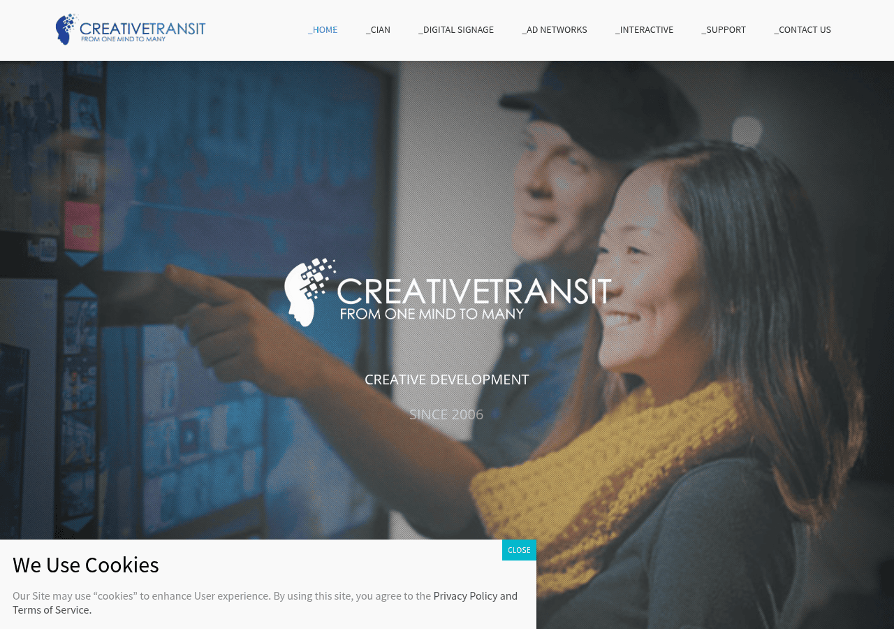 Screenshot of creativetransit.net